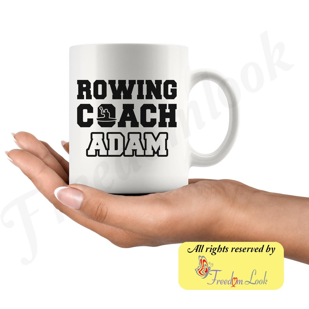 Personalized Rowing Coach Birthday Gift Mug For Men And Women Rowing Coach