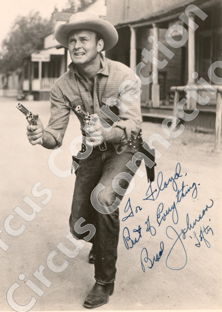 Signed Brad Johnson Western Actor 