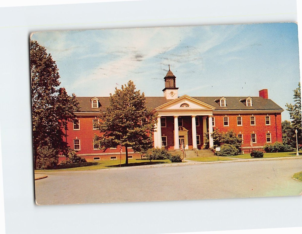 Postcard The Administration Building US Veterans Memorial Aspinwall PA USA