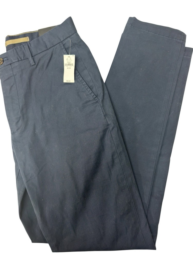 Banana Republic Chino Pants 31x34 Skinny Fit Navy Stretch NWT Men