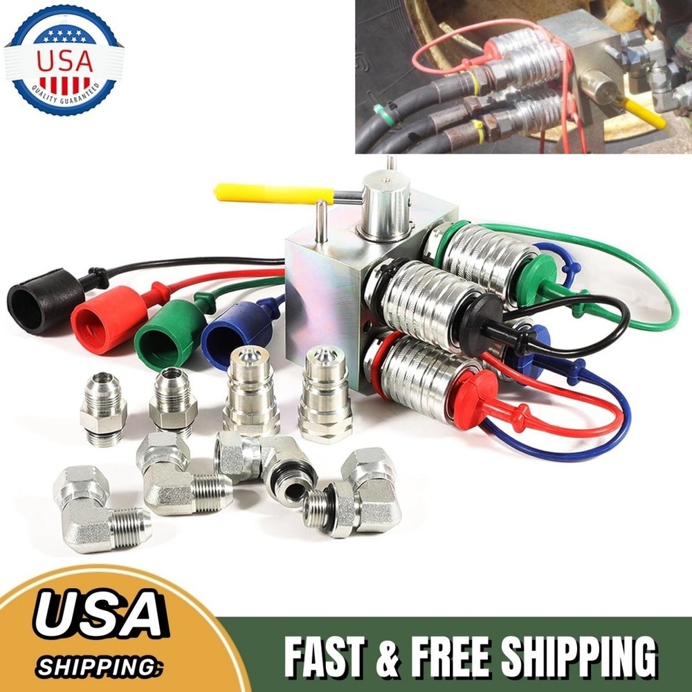 MANUAL HYDRAULIC MULTIPLIER, SCV SPLITTER VALVE W COUPLERS AND AG FITTINGS KIT