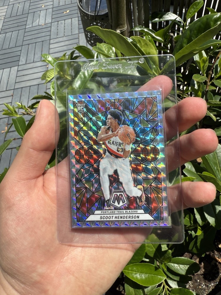 2023-24 Scoot Henderson Mosaic Stained Glass Case Hit SSP Panini Blazers Rookie