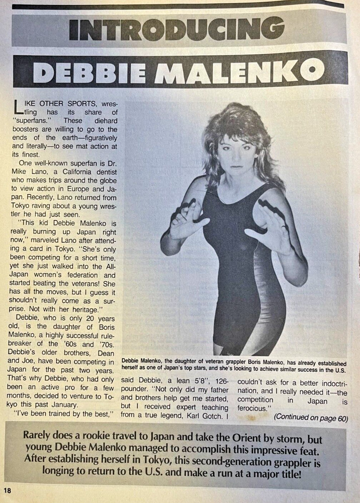 1991 Pro Wrestler Debbie Malenko