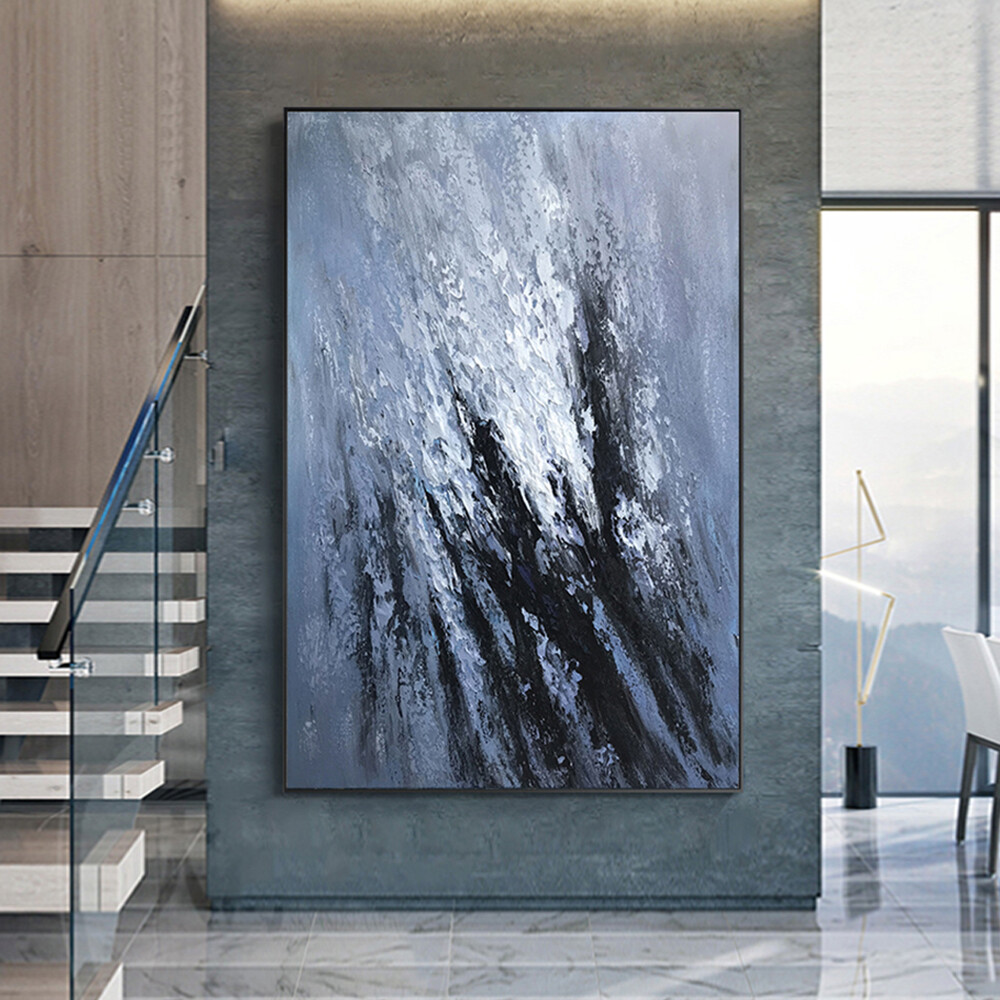 Abstract Art Hand Painted Oil Painting Thick Texture Decorative Painting Larg