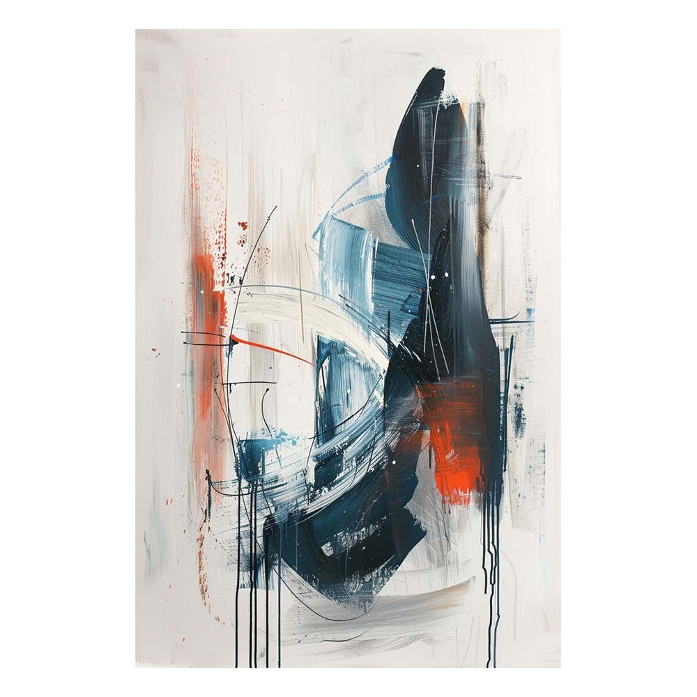 Modern Wall Art Painting On Canvas Apartment Decor Living Room Wall Art blue