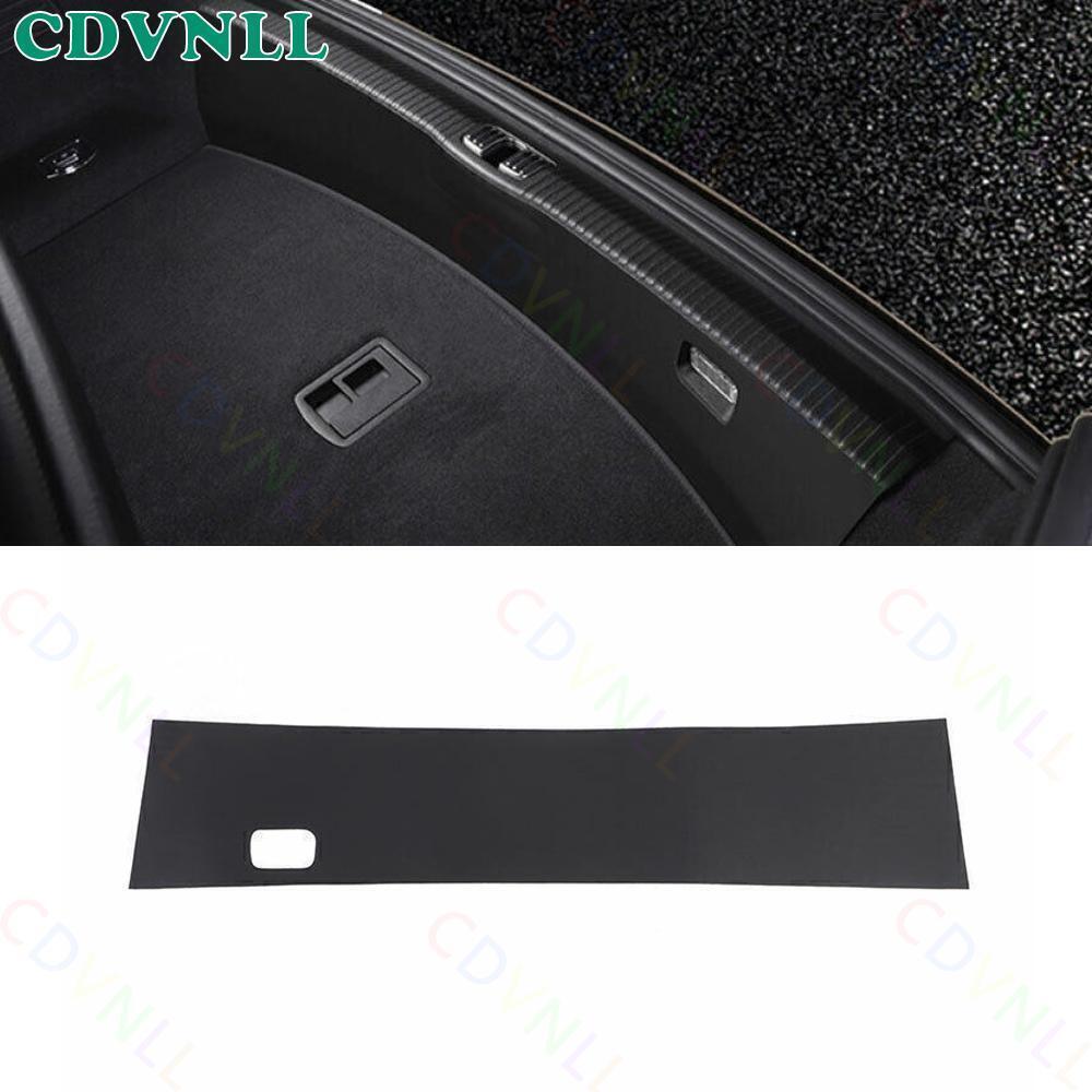 For Audi A8 S8 2019-2024 Black Leather Protective Pad Inside The Trunk Trim 1PCS