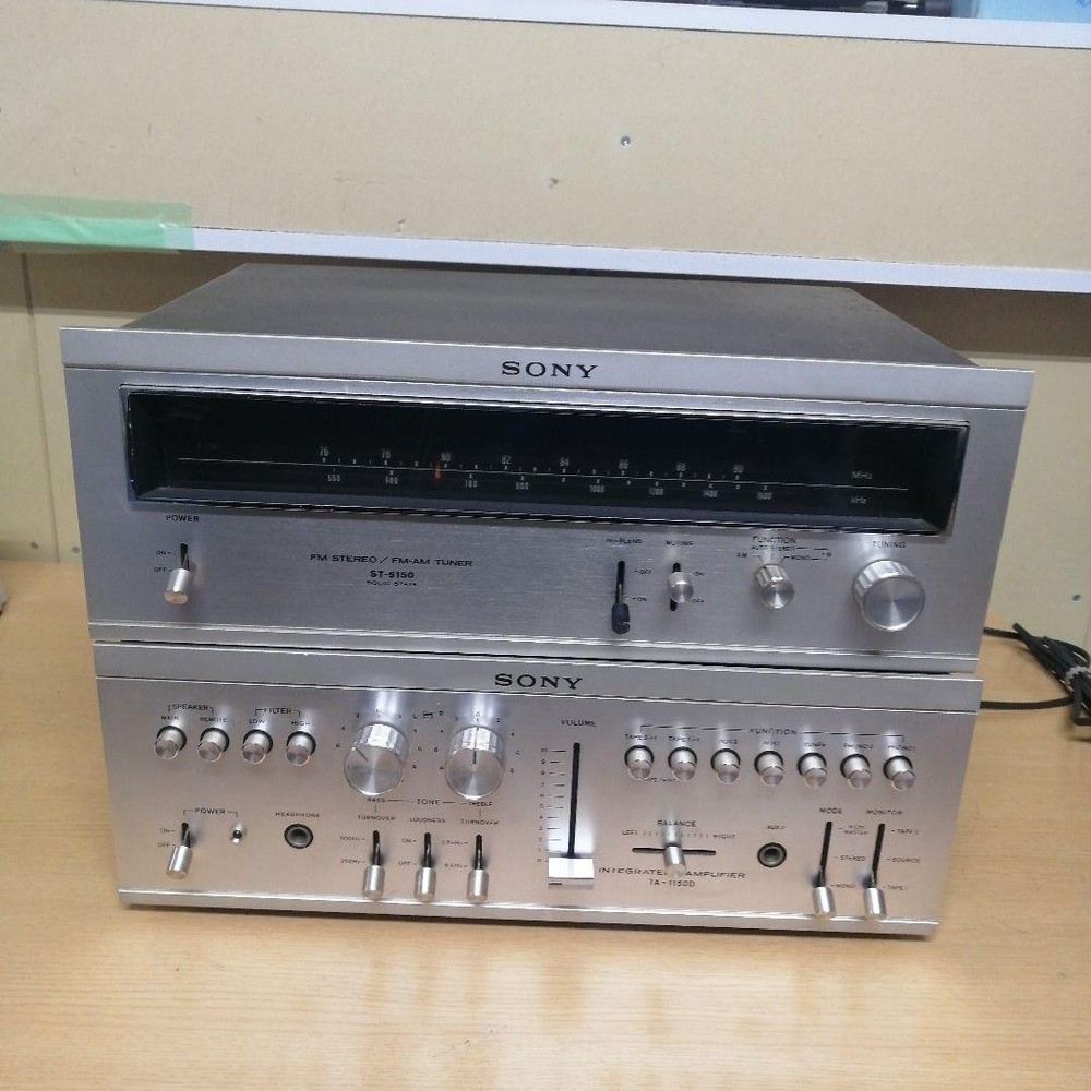 Sony TA-1150D Integrated Amplifier ST-5150 FM AM Tuner Vintage　Japan