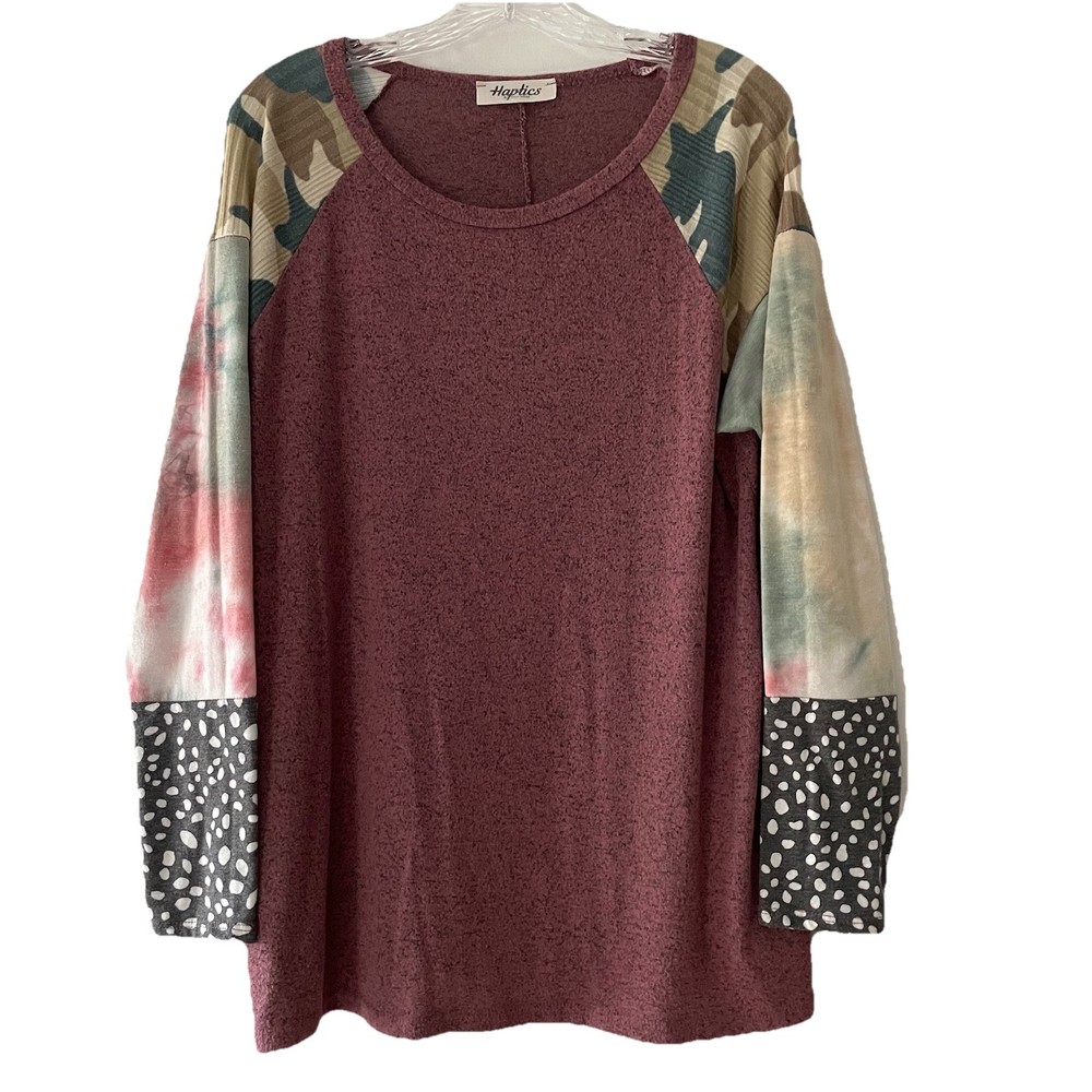 Haptics By Holly Harper Womens Size Medium Soft Stretchy Boutique Shirt Top