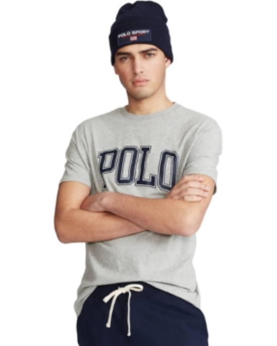 Polo Ralph Lauren men's Classic Fit Logo Jersey Tee Shirt - Large - Grey