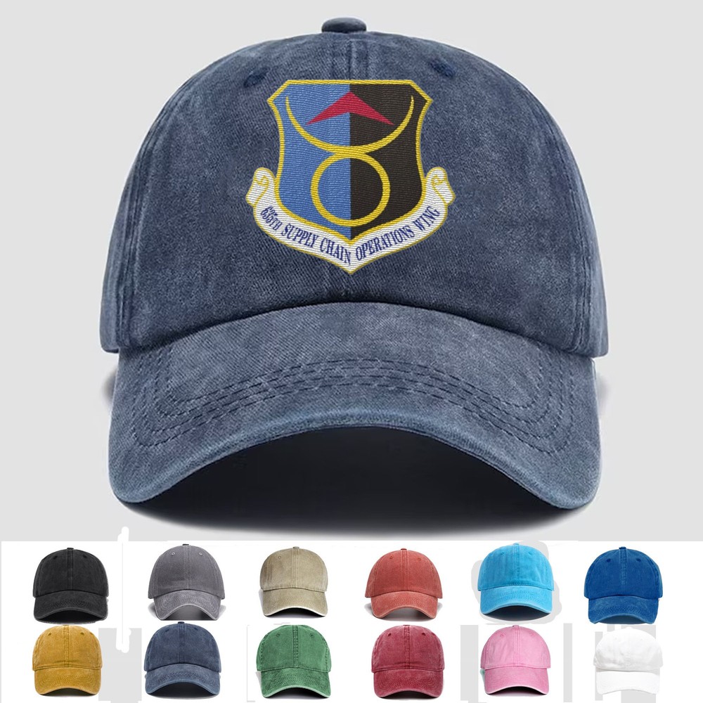 Custom Embroidered Hat 635th Supply Chain Operations Wing, Veteran Cap, Gift