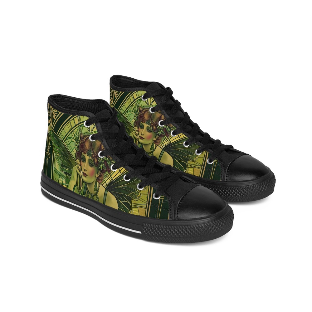 Absinthe Fairy Women's Classic Sneakers, Goth Victorian, Art Nouveau-image