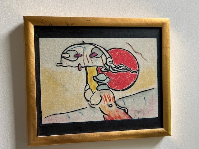 peter max original painting on canvas