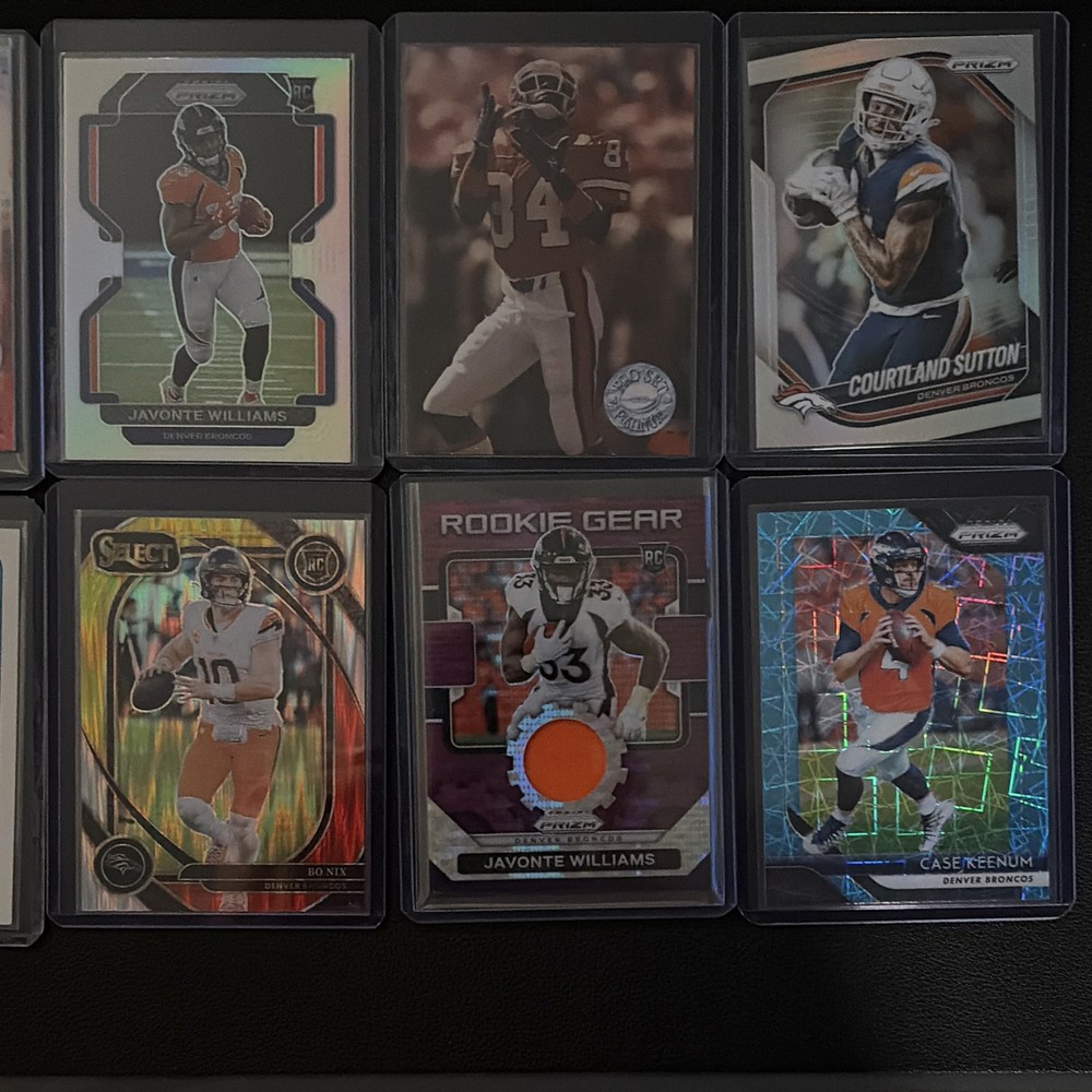Panini Denver Broncos 12-Card Lot 2024 Prizm/Select/Donruss/Topps Elway