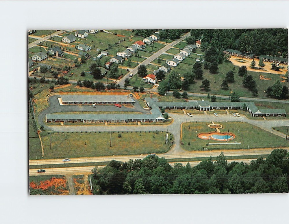 Postcard Colonial Court Hotel Greenville South Carolina USA
