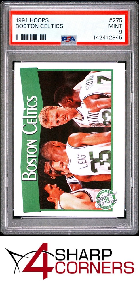 1991 Hoops #275 Larry Bird Hof Boston Celtics Psa 9Price points for all collectors!