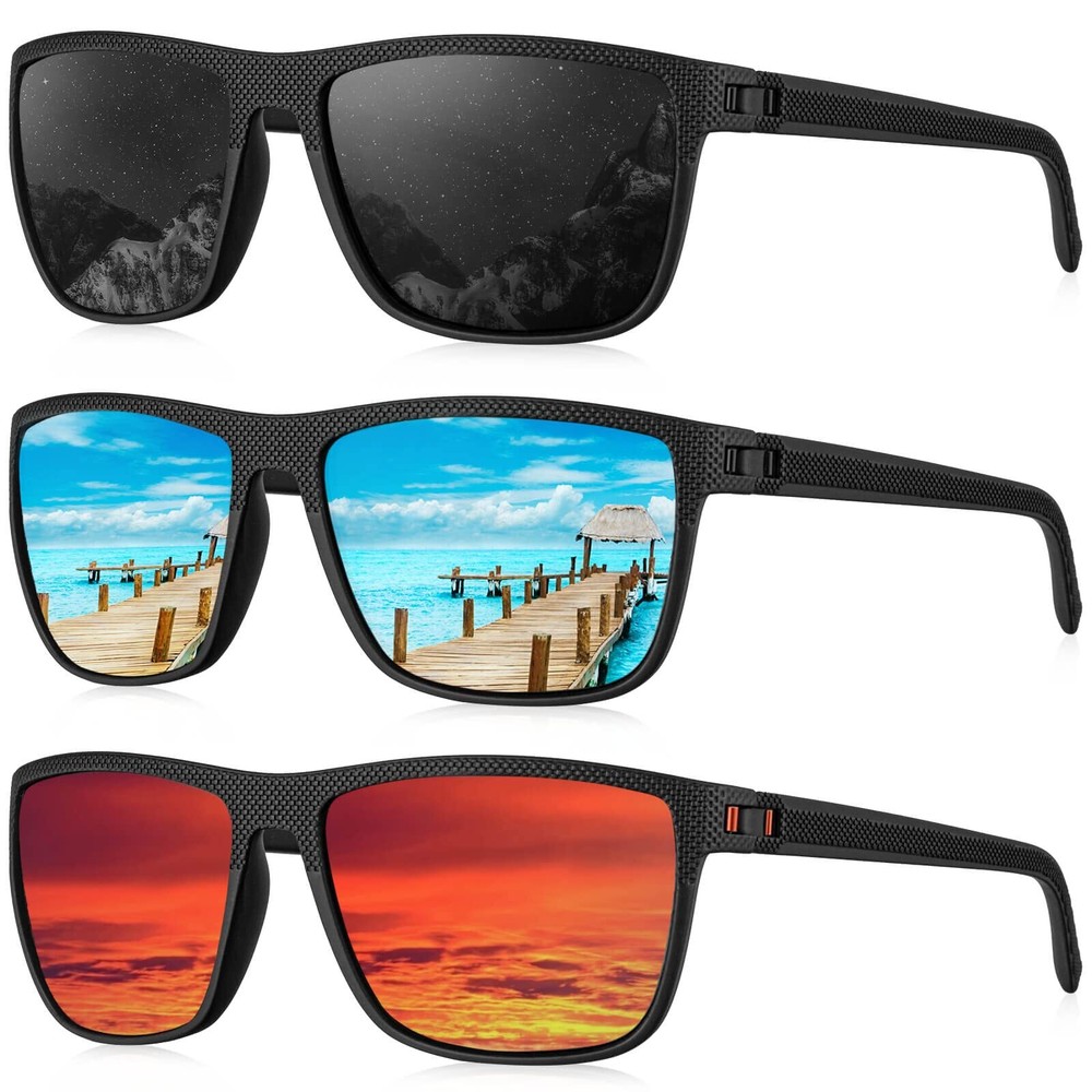 Polarized Sunglasses Men, Lightweight Mens Sunglasses Polarized UV Protection...