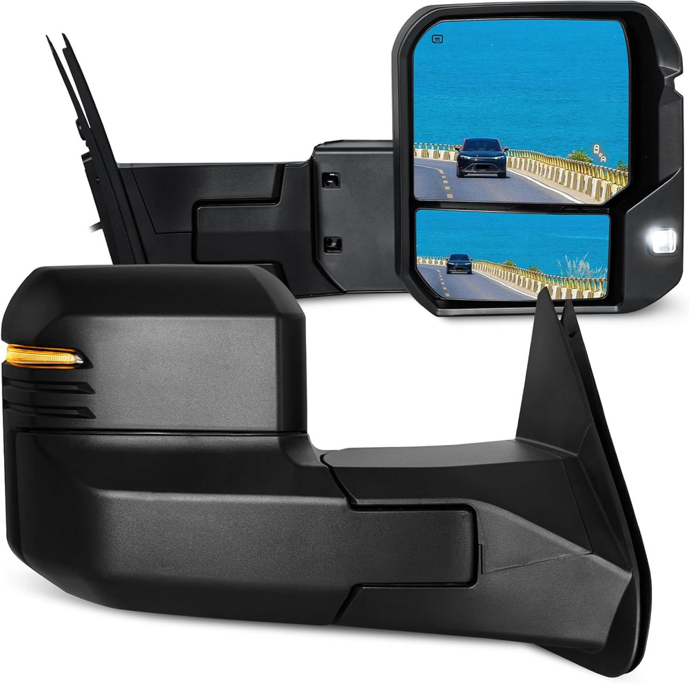 2007-21 Tundra 2008-17 Sequoia Towing Mirrors Pair–Compatible Replacement