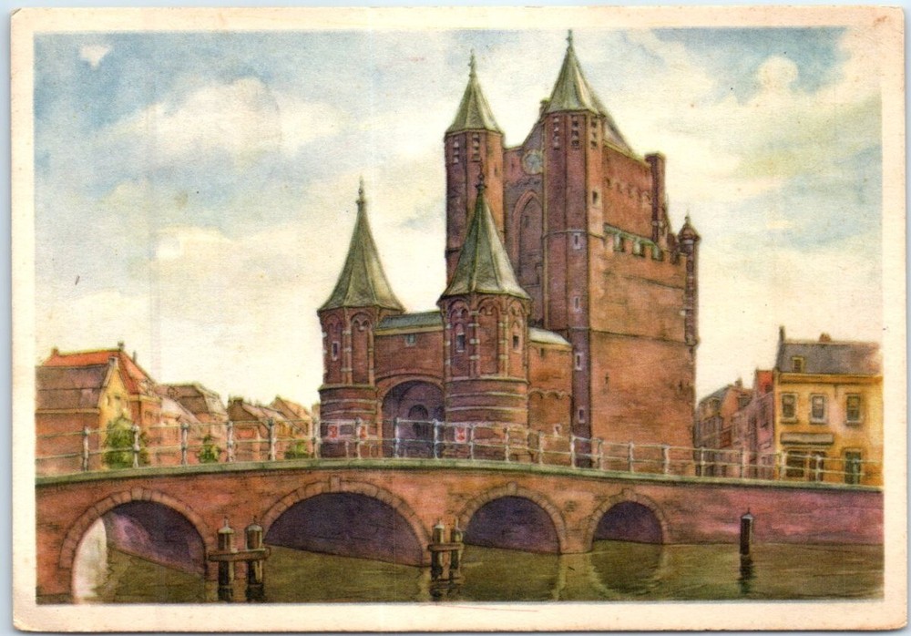 Postcard - Amsterdam Gate - Haarlem, Netherlands