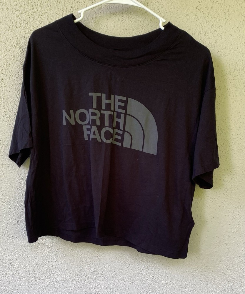 The North Face Black Logo Crew Neck Short Sleeve T-Shirt Women's L