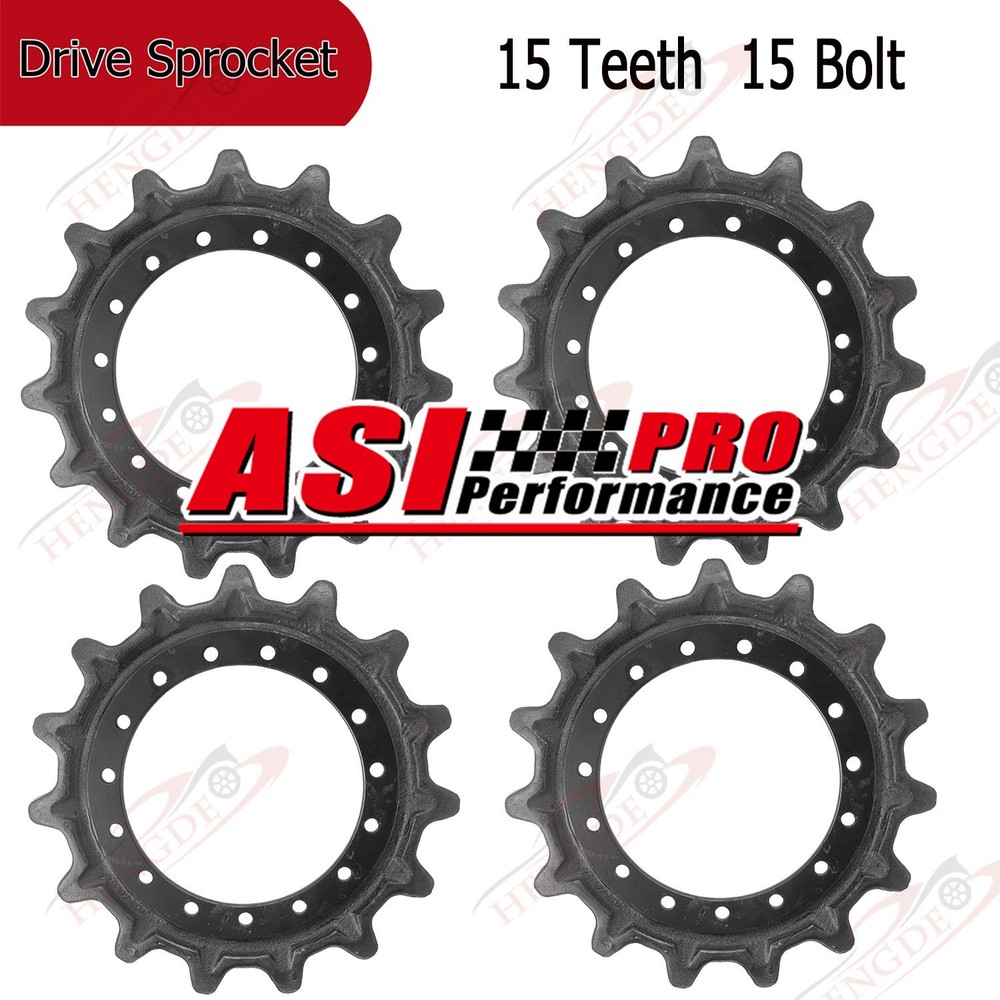 4pc Drive Sprocket 15 Teeth 15 Bolt For Bobcat T450 T550 T590 Gehl RT165 7204050