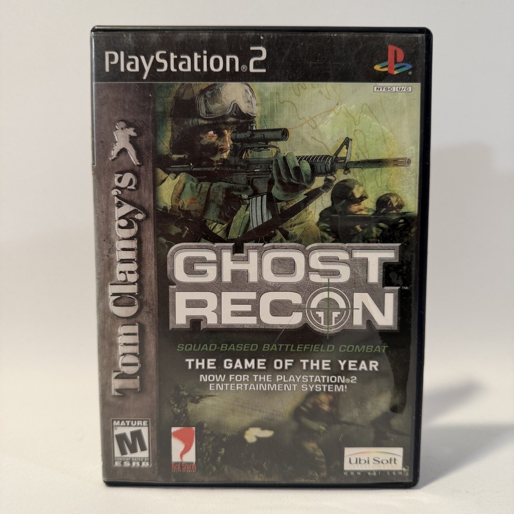 Tom Clancys Ghost Recon Game of the Year PS2 Sony Tactical Shooter Video Game