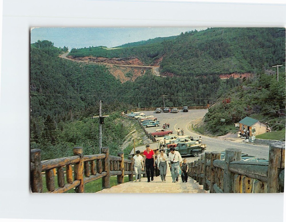 Postcard View in the Grand Coupe Perce Mountains Quebec Canada