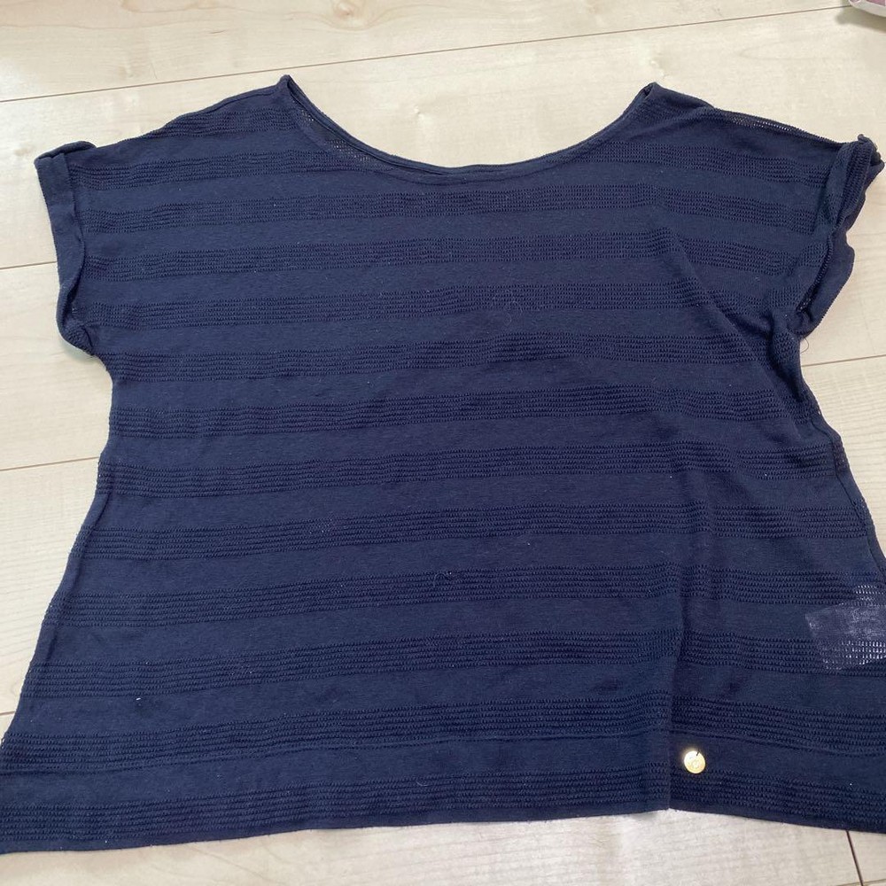 Burberry Blue Label Short Sleeve Knit Shirt Size 38 Casual Used