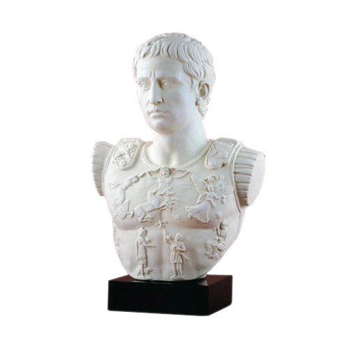 Augustus Primaporta Roman Emperor sculpture BUST Museum Replica Reproduction