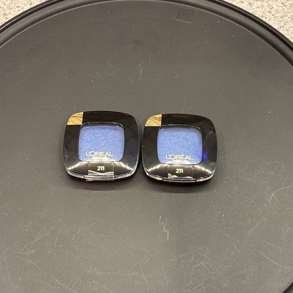 LOT OF 2 ~ LOREAL COLOUR RICHE EYE SHADOW # 211 GRAND BLEU New! Sealed!