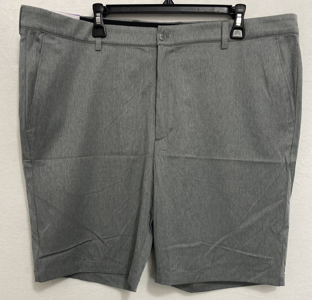 Greg Norman Ultimate Classic Travel Stretch Golf Shorts Mens 40 Wicking Gray NWT