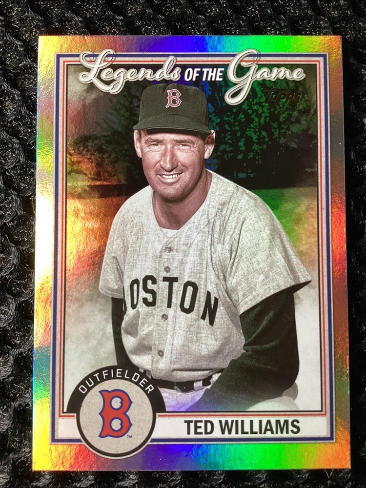 2023 Topps Ted Williams LG-10 Silver Legends Red Sox Card