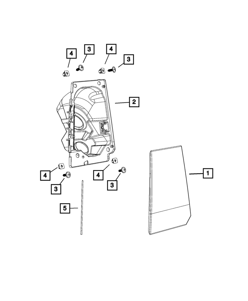 Genuine Mopar Fuel Fill Door 68452514aa