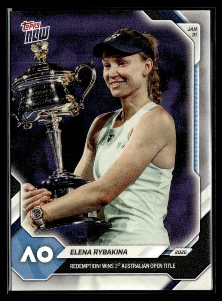 2025 Topps Now Austrailiam Open Champion Elena Rybakina #10