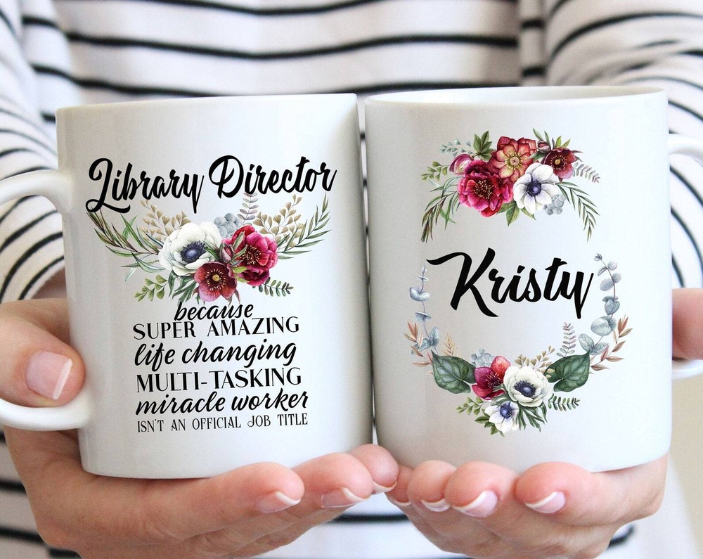 Personalized Library Director Gift For Women L Retirement Thank You Appreciation