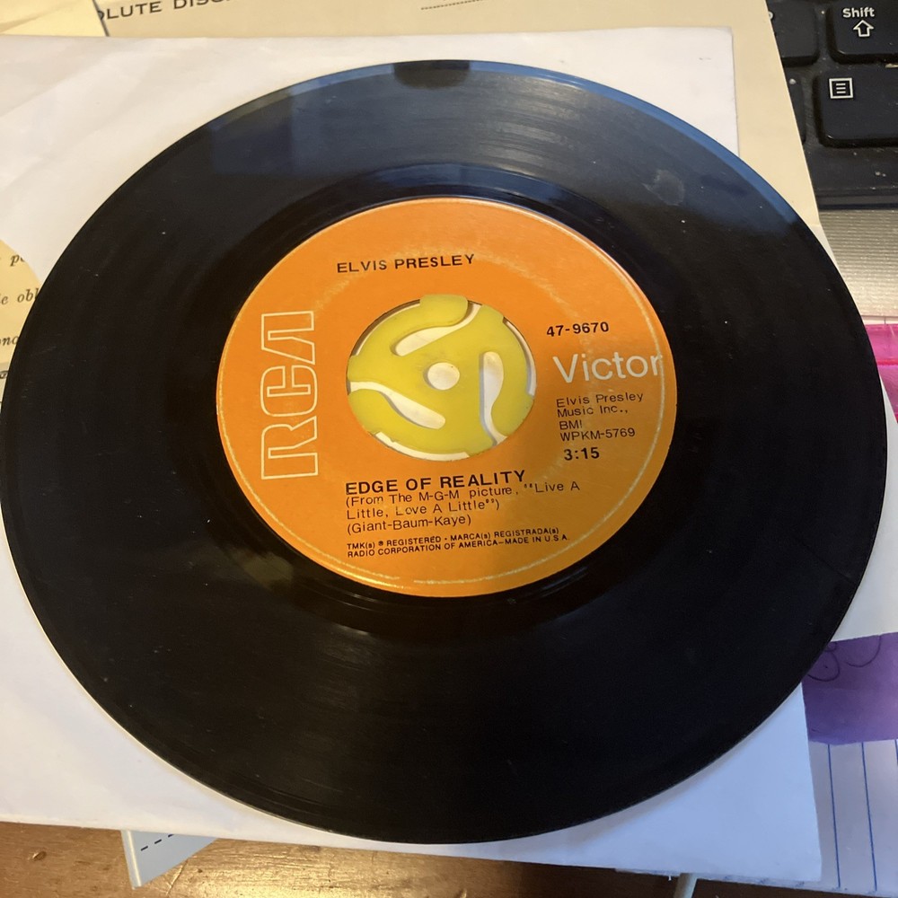 1968 Elvis Presley - If I Can Dream - RCA Victor 47-9670 Rock Pop 45 rpm 7