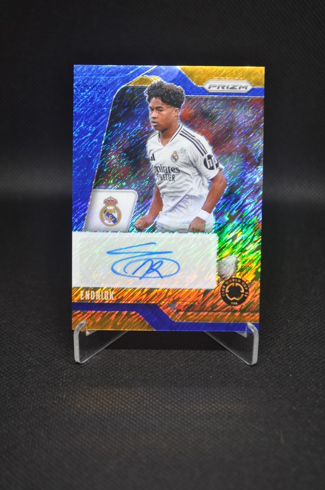 Endrick 2025 Panini Prizm FIFA Club World Cup FOTL S-E Blue Shimmer Auto SSP