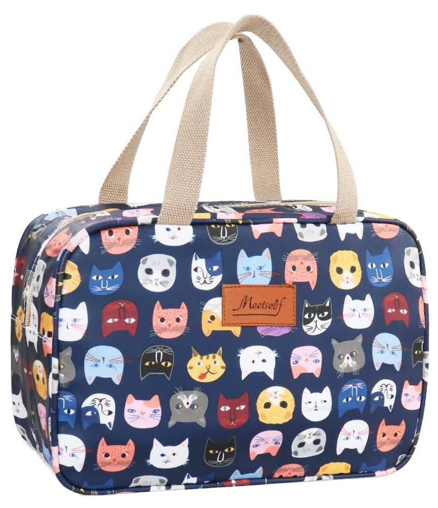 Spacious Makeup & Toiletry Bag for Women - Large Cosmetic Organizer  
