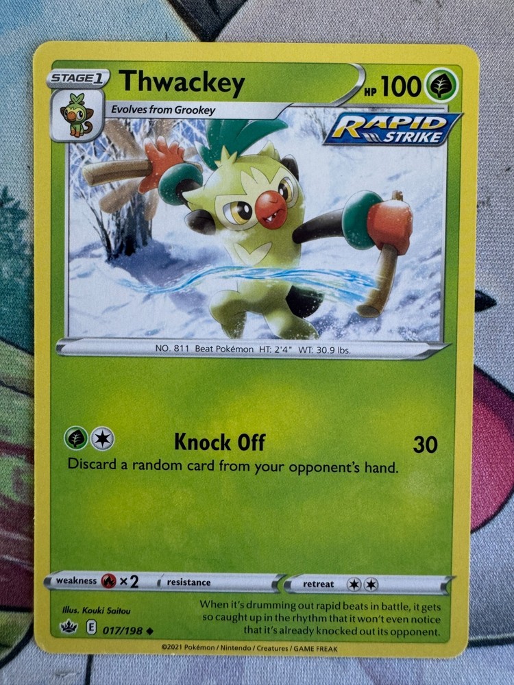 Thwackey Non-Holo English Pokemon TCG Card BKJ690 for Collectors