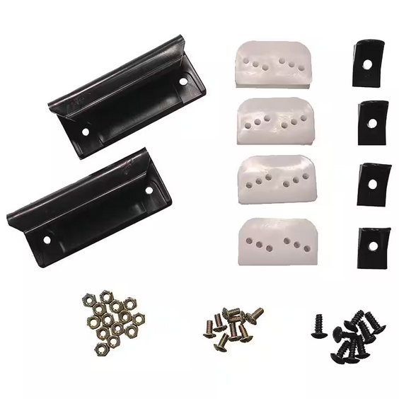 Sliding Door Tune-Up Kit w/ 2 Handles & 4 Glides Closet Repair Set