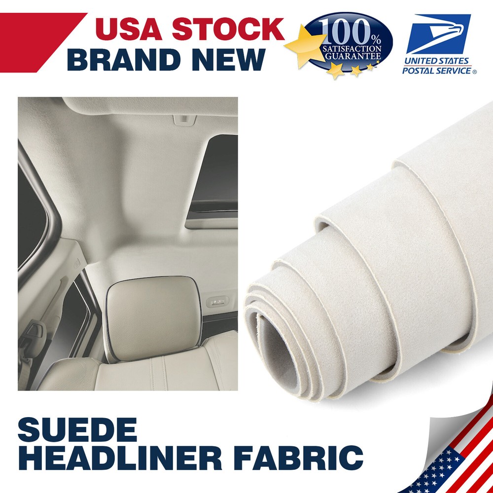 Beige Suede Headliner Fabric 98