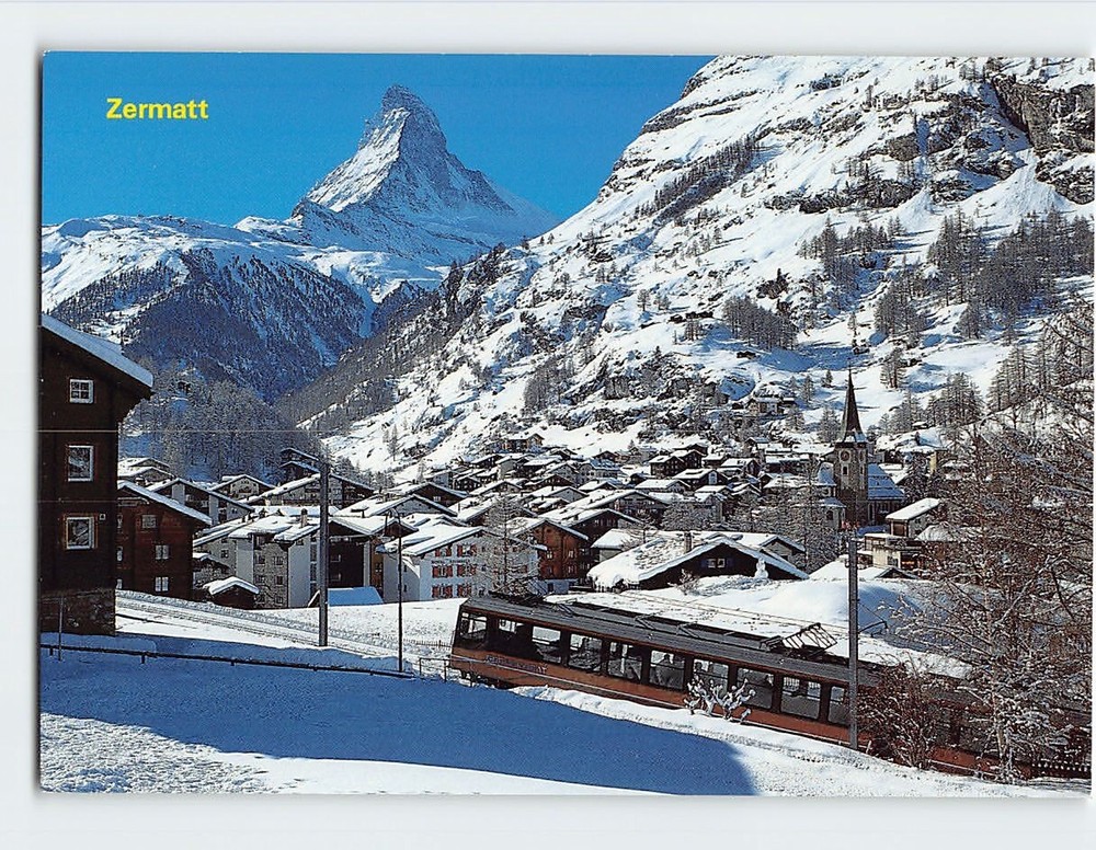 Postcard Gornergratbahn Zermatt Switzerland