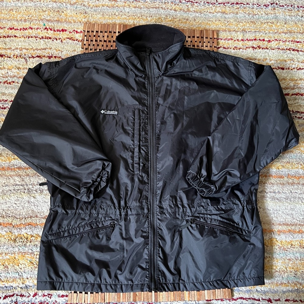 Columbia Sportswear Full Zip Shell Puffer Jacket Black Men's XXL 2XL
