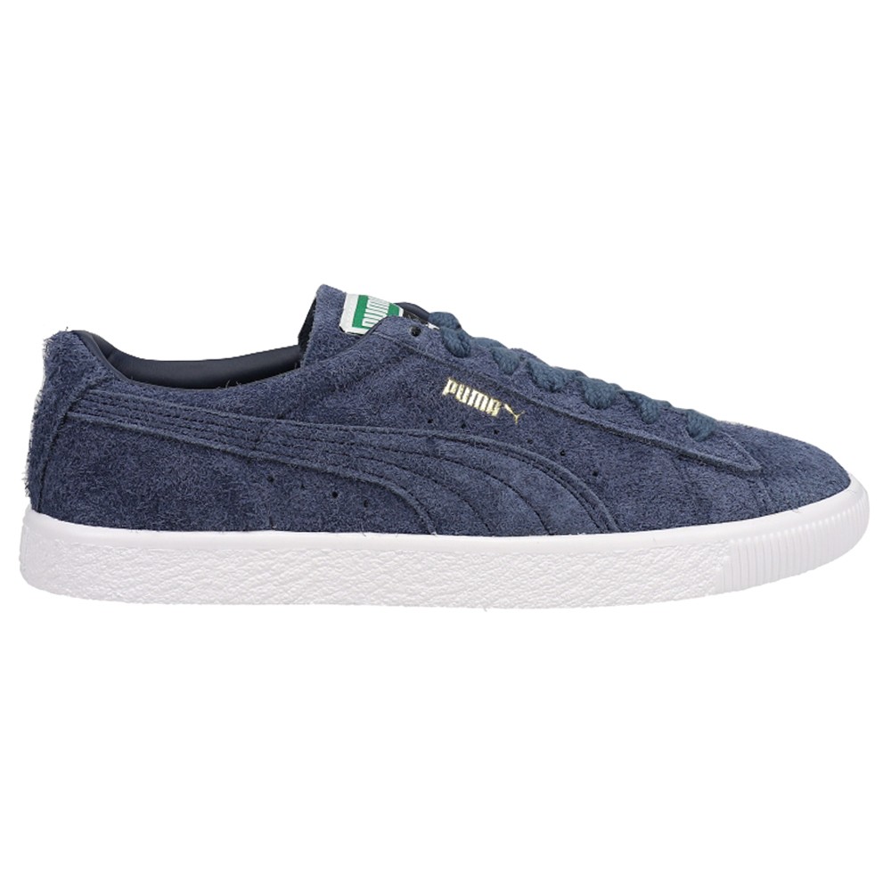PUMA Suede Vintage Hairy Suede Lace Up  Mens Blue Sneakers Casual Shoes 385698-0