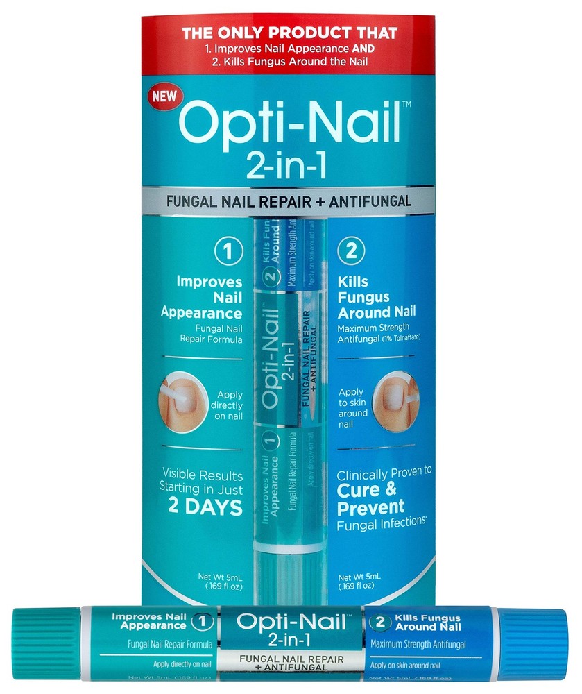 Opti-Nail 2-in-1 Fungal Nail Repair Treatment with Antifungal for Healthier Stronger Nails