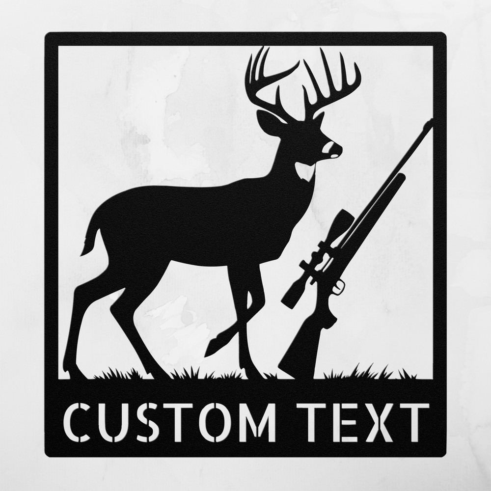 Personalized Hunting Metal Sign Custom Outdoor Decor Durable Gift for Hunters