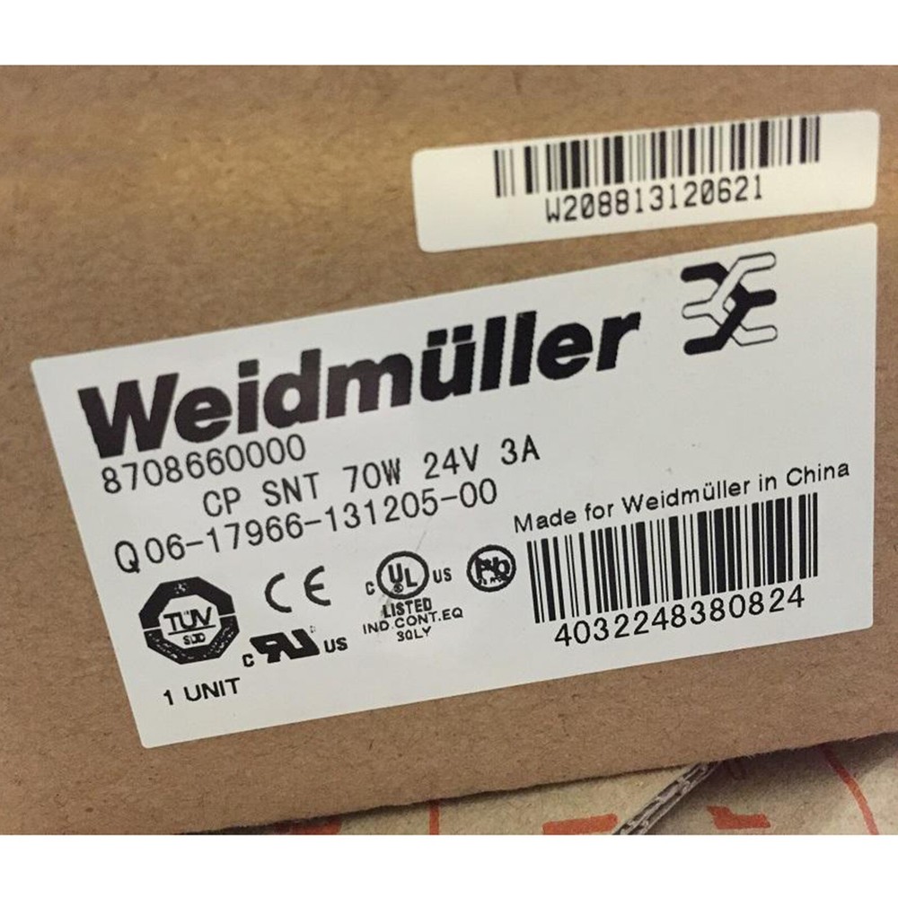New 8708660000 CP SNT 70W 24V 3A For Weidmuller #jg