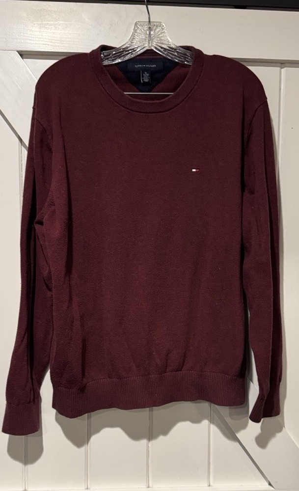 Tommy Hilfiger Burgandy Men’s Sweater Xl
