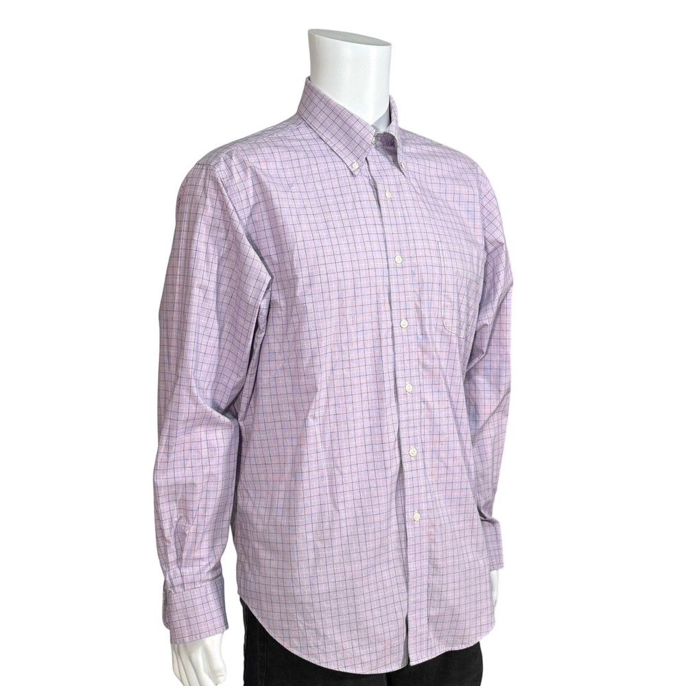Lauren Ralph Lauren Mens Non Iron Plaid Button Down Shirt Size L(16 34/35)