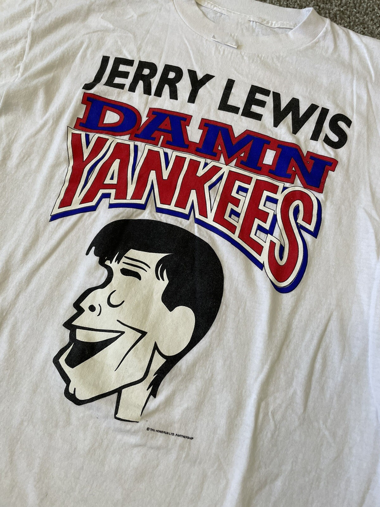 Vintage Jerry Lewis Damn Yankees Comedy White Cotton Tee All Sizes BO2757