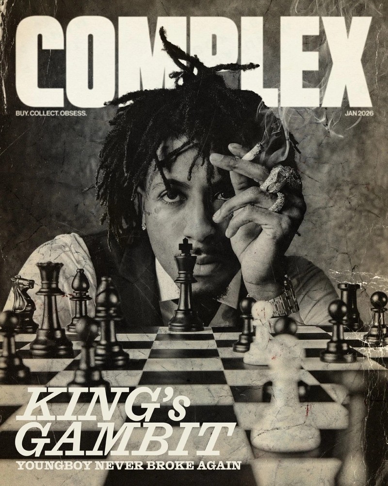 NBA Youngboy On The Cover Of Complex Magazine King’s Gambit January 2026 Poster
